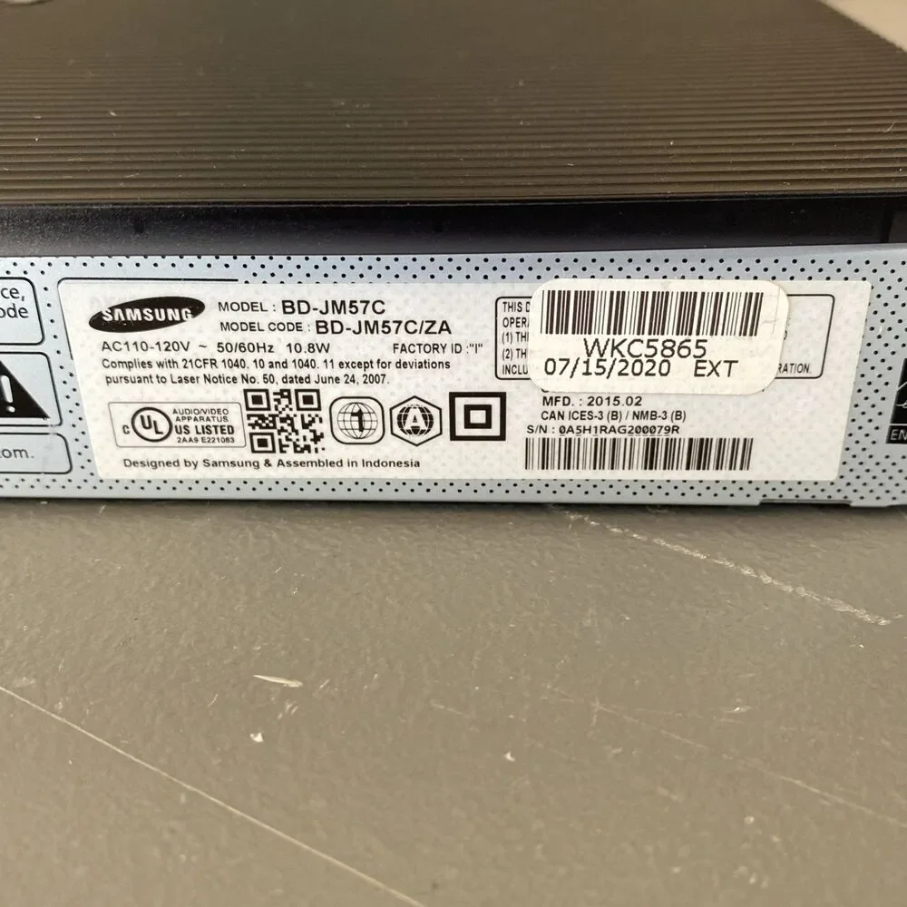 Samsung bd jm57c